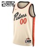 Detroit Pistons Custom Nike 2024-25 City Edition Valkoinen Pelipaidat Swingman - Lasten